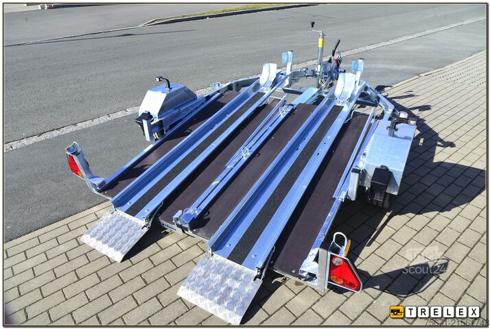 Kofferanhänger Debon RM2 Zweimotorradanhänger Einzelabsenkung