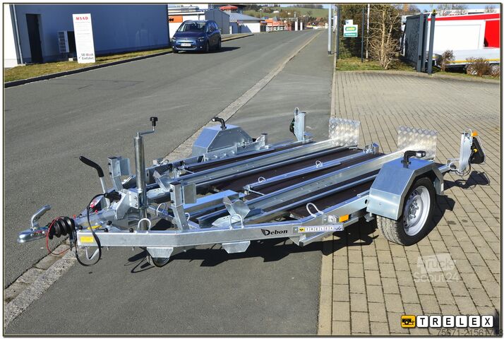 Kofferanhänger Debon RM2 Zweimotorradanhänger Einzelabsenkung