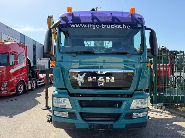 Containertransport (haakarmsysteem) MAN TGS 26.360 6x2 HOOKLIFT + CRANE TEREX ATLAS TLC...