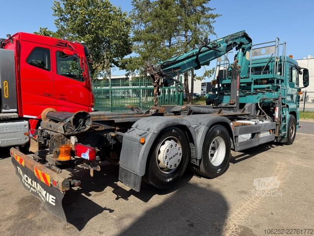 Containertransport (haakarmsysteem) MAN TGS 26.360 6x2 HOOKLIFT + CRANE TEREX ATLAS TLC...