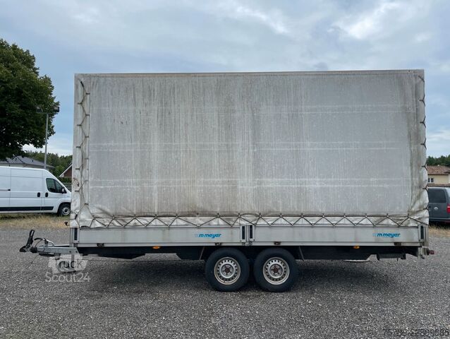 Remolque abierto con toldo WM MEYER HLC27 Pritsche Plane Tandemanhänger