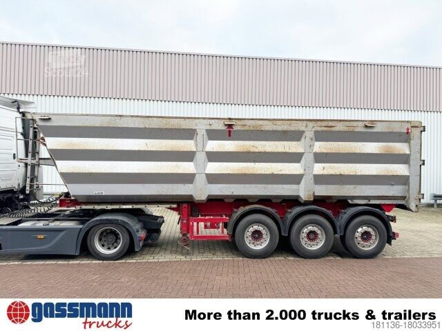 Kipper Auflieger LÜCK SKF 35, Stahlmulde ca. 37m³, Liftachse