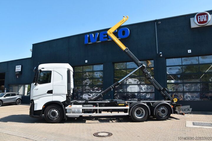 Camion benne à bras amovible IVECO X-WAY AS280X50Y-PS Abrollkipper PALFINGER HT20TE