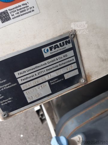 Popelářský vůz MERCEDES-BENZ FAUN Powerpress Aufbau Müllwagen