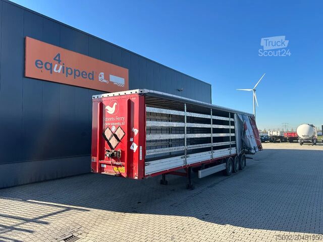 Sliding tarpaulins Pacton alu zijborden + planken, hardhouten vloer, NL-t...