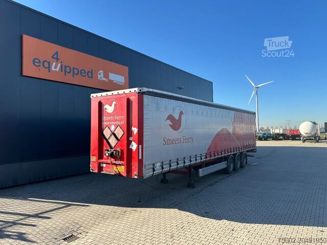 Sliding tarpaulins Pacton alu zijborden + planken, hardhouten vloer, NL-t...