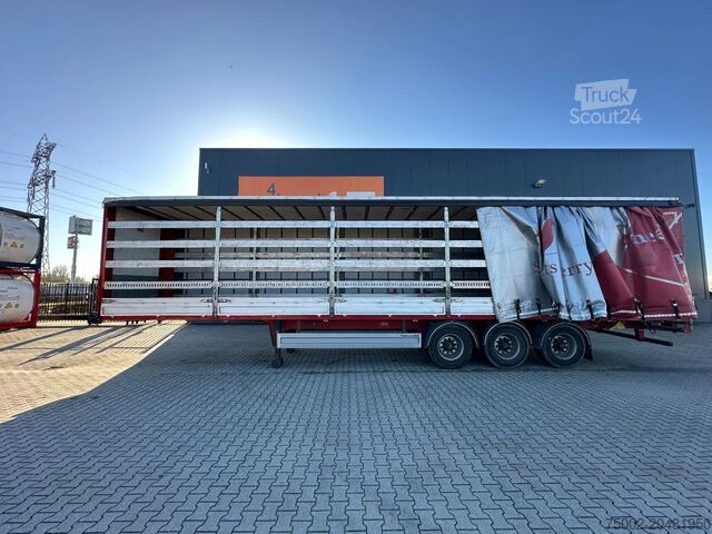 Sliding tarpaulins Pacton alu zijborden + planken, hardhouten vloer, NL-t...