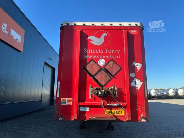 Sliding tarpaulins Pacton alu zijborden + planken, hardhouten vloer, NL-t...