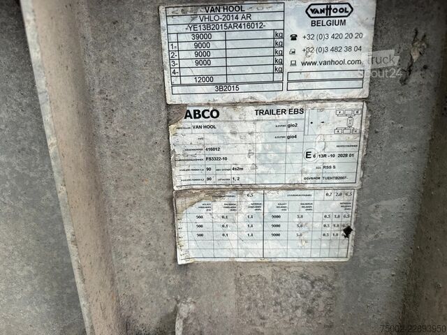 Transporte de contenedores Van Hool 20FT/30FT ADR CHASSIS / galvanized / discbrakes...