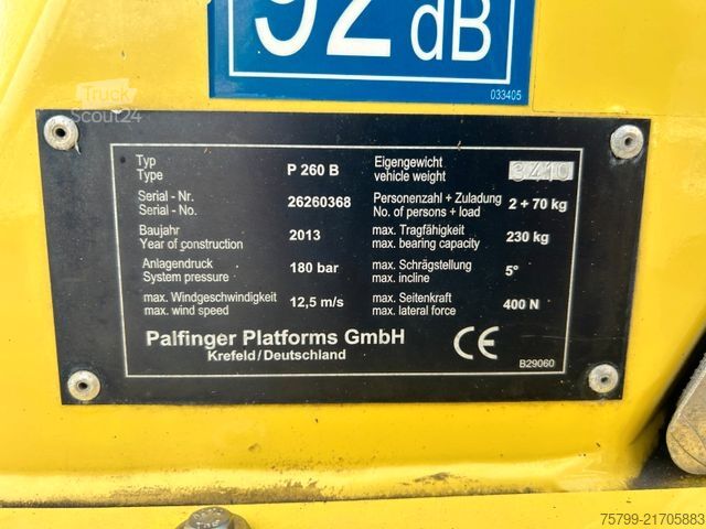 Lkw-Arbeitsbühne RENAULT 120 DXI Palfinger Steiger P260B 26m 2x Korb