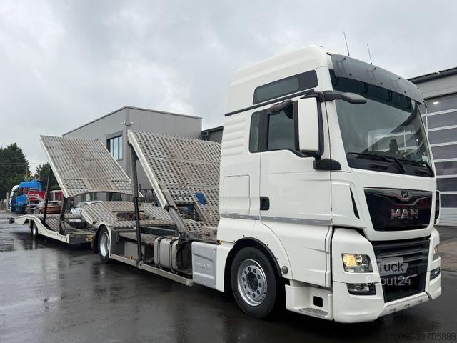 Automašīnu pārvadātājs MAN TGX 18.420 XXL + FVG 2018, 5er, VDI, Retarder