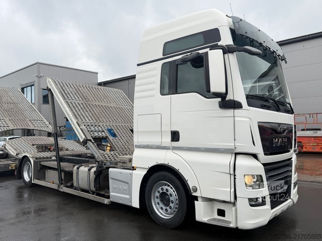 Automašīnu pārvadātājs MAN TGX 18.420 XXL + FVG 2018, 5er, VDI, Retarder