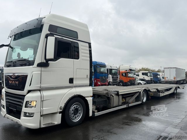 Automašīnu pārvadātājs MAN TGX 18.420 XXL + FVG 2018, 5er, VDI, Retarder