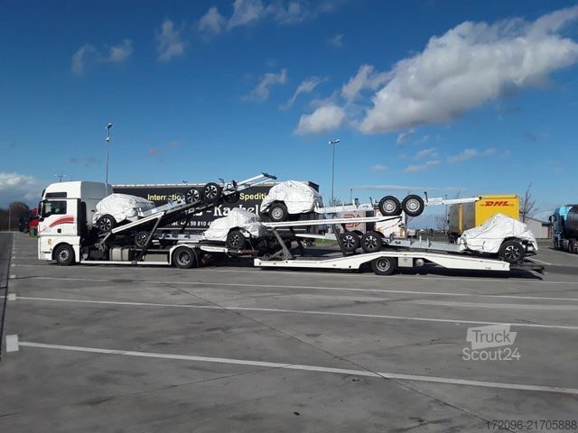 Automašīnu pārvadātājs MAN TGX 18.420 XXL + FVG 2018, 5er, VDI, Retarder