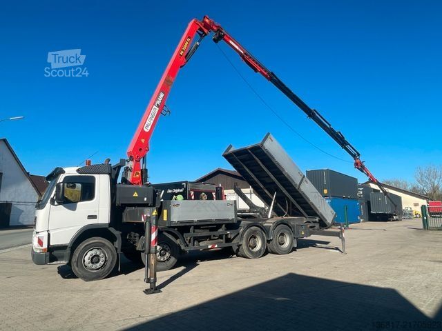 LKW mit Pritsche (offen) VOLVO FM12 8x4BB KIPPER KRAN PK33000ELB Fly-Jib WINDE