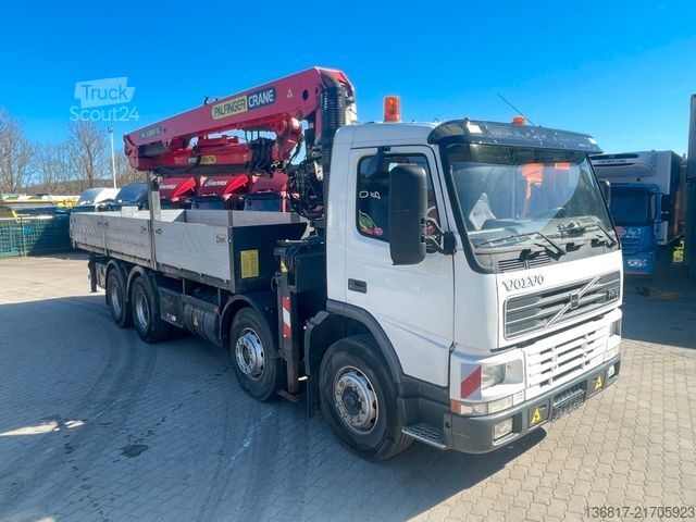 LKW mit Pritsche (offen) VOLVO FM12  8x4BB KIPPER KRAN PK33000ELB Fly-Jib WINDE