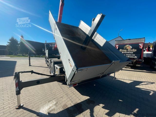 LKW mit Pritsche (offen) VOLVO FM12 8x4BB KIPPER KRAN PK33000ELB Fly-Jib WINDE