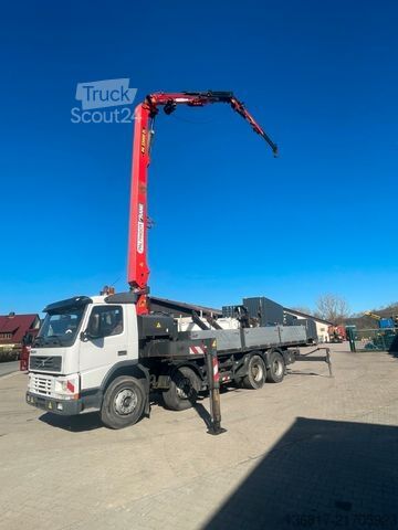 LKW mit Pritsche (offen) VOLVO FM12 8x4BB KIPPER KRAN PK33000ELB Fly-Jib WINDE