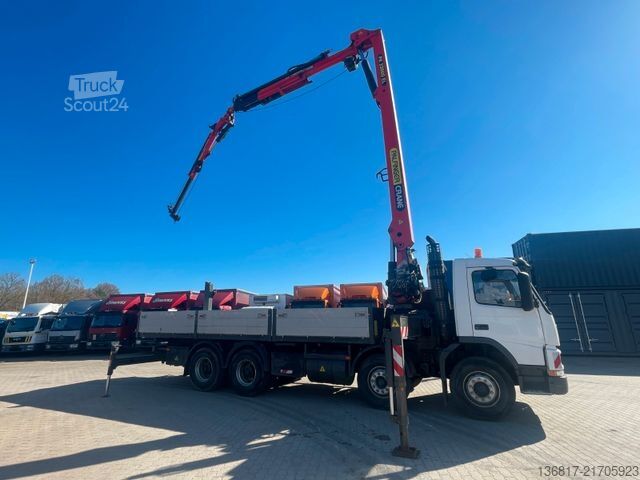 LKW mit Pritsche (offen) VOLVO FM12  8x4BB KIPPER KRAN PK33000ELB Fly-Jib WINDE