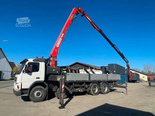 LKW mit Pritsche (offen) VOLVO FM12  8x4BB KIPPER KRAN PK33000ELB Fly-Jib WINDE