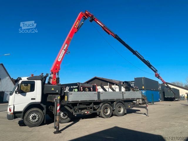 LKW mit Pritsche (offen) VOLVO FM12  8x4BB KIPPER KRAN PK33000ELB Fly-Jib WINDE