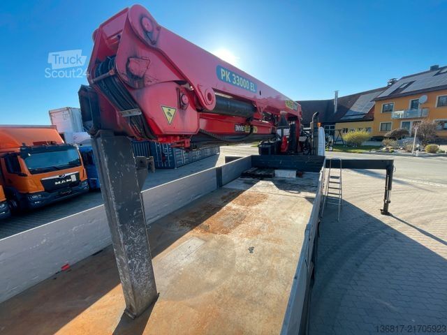 LKW mit Pritsche (offen) VOLVO FM12 8x4BB KIPPER KRAN PK33000ELB Fly-Jib WINDE