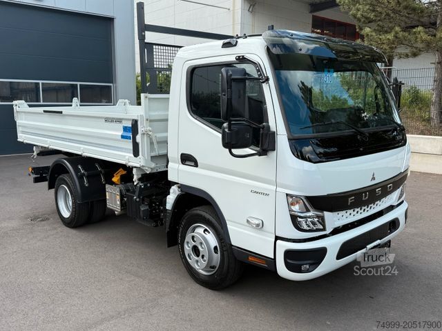 Furgón volquete trilateral FUSO Canter 7C18 Meiller Kipper Tageszulassung