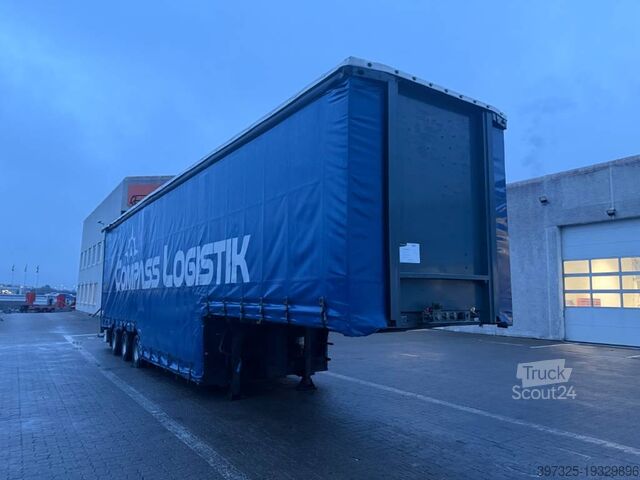 Skjutbara presenningar Kromhout Curtain stepdeck/Plane tiefbettauflieger/Nedbygget