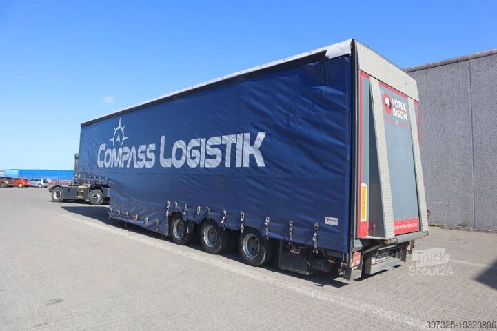 Sliding tarpaulins Kromhout Curtain stepdeck/Plane tiefbettauflieger/Nedbygget