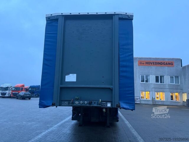 Skjutbara presenningar Kromhout Curtain stepdeck/Plane tiefbettauflieger/Nedbygget