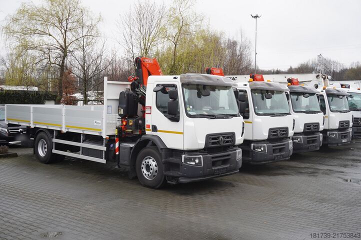 Plošina so žeriavom Renault C280 DTI 8/ FASSI crane F135A.22/ 8units