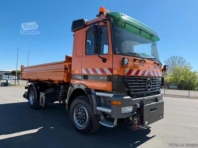 Üç taraflı damperli kamyon MERCEDES-BENZ Actros 1831 4x4 Meiller Kipper + Kupplung,