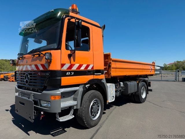 Üç taraflı damperli kamyon MERCEDES-BENZ Actros 1831 4x4 Meiller Kipper + Kupplung,