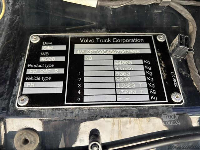 Ribaltabile Volvo FH 540 8x4 RETARDER / TANDEM AXLE LIFT / BOX L=...