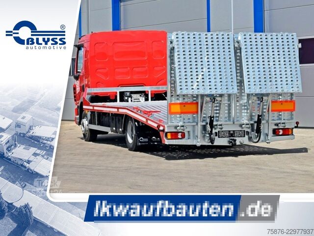 Tovornjak za prevoz avtomobilov DAF LF 210 FA G10 Maschinentransporter 620x245