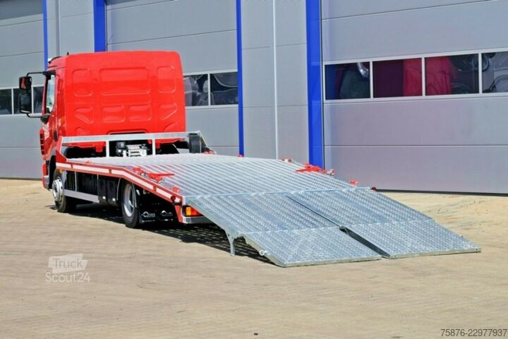 Tovornjak za prevoz avtomobilov DAF LF 210 FA G10 Maschinentransporter 620x245