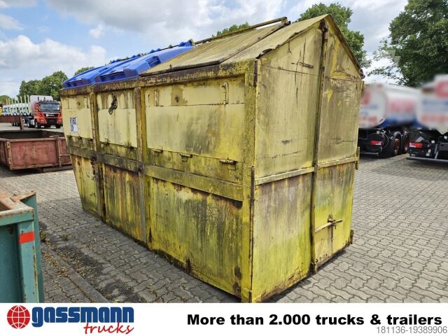 Krokcontainer  Absetzcontainer ca. 15m³ geschlossen mit Deckel