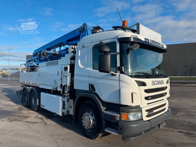 Betona sūknēšanas kravas automašīna SCANIA P410 6x4 Liebherr THP 140 H 24 M4XH Concretepump