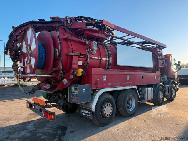 Vakuuma autocisterna SCANIA 114/380 8x2*6 Assmann 14 m3 Vacuumtruck