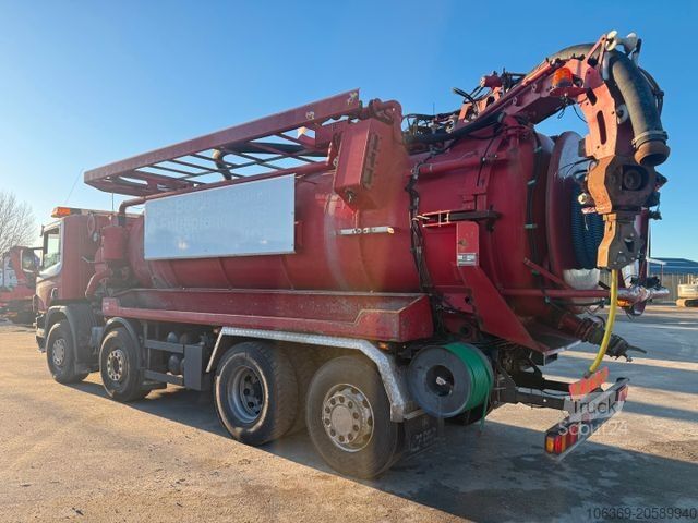 Vakuuma autocisterna SCANIA 114/380 8x2*6 Assmann 14 m3 Vacuumtruck