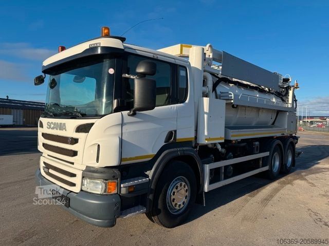 Vakuuma autocisterna SCANIA P360 Euro 6 6x4 Hvidtved Larsen FlexLine 312