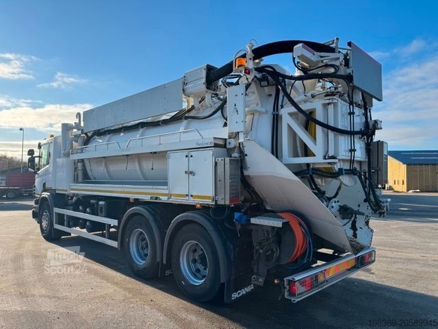 Vakuuma autocisterna SCANIA P360 Euro 6 6x4 Hvidtved Larsen FlexLine 312