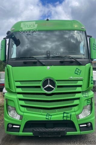 Flatbed truck with tarp MERCEDES-BENZ 2548LL 6x2 E6,-New Motor-Lift-Lenkachse,Retarder