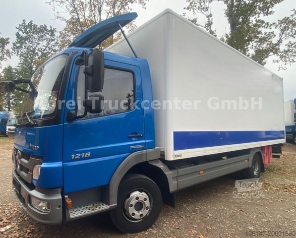 Kutu kamyonu MERCEDES-BENZ 1218 Atego E5, Automatik,Blattfeder,LBW 1.5to