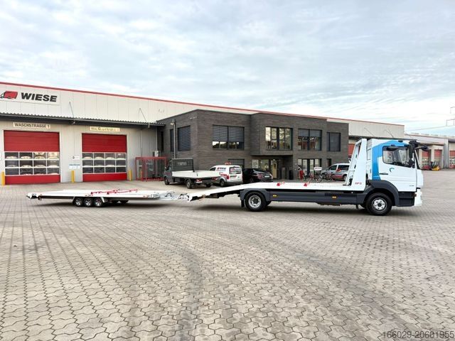 Furgão transportador de automóveis MERCEDES-BENZ Atego 918L Autotransporter mit BFZ Anhänger