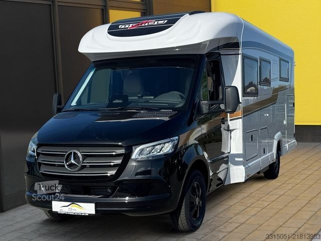 Pusiau integruotas kemperis MALIBU T 480 RB QB K+ACC+Markise+TV+LED+Kaffeemaschine