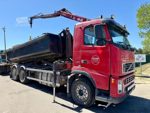 Система за рамо с кука Volvo FH 420 6X2 HOOKLIFT + Z-CRANE HMF 1144 K1 - ALU...