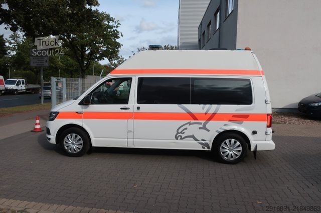 Camion de pompiers VOLKSWAGEN T6 KTW Hochdach lang 1.Hand SHZ / PDC :A93