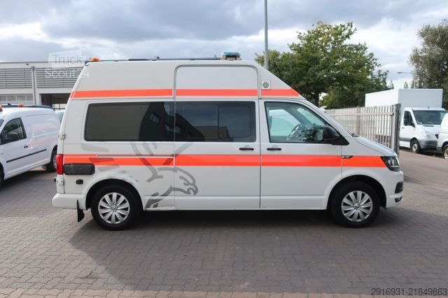Camion de pompiers VOLKSWAGEN T6 KTW Hochdach lang 1.Hand SHZ / PDC :A93