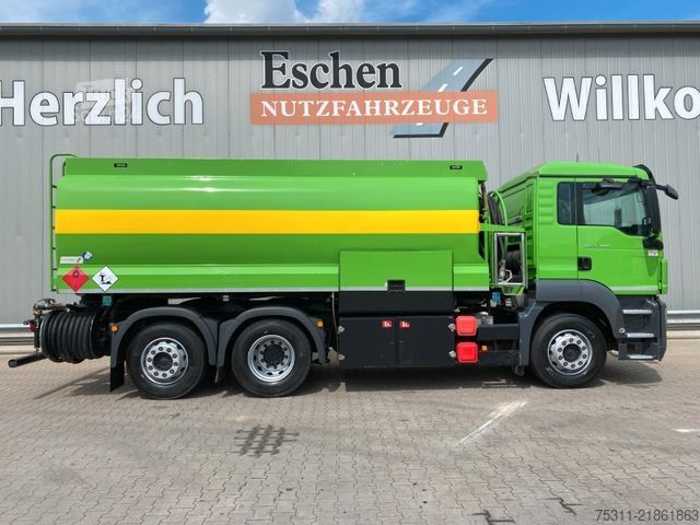 Tank kamyonu MAN TGS 26.400 Lindner&Fischer*A3*3Kammern*Lenkachse